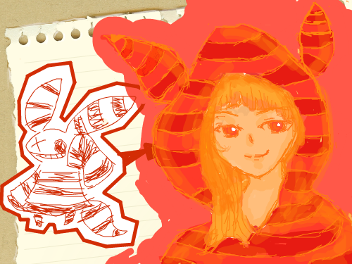 의인화 완료 : 첫작입니다;;; 스케치판 ,sketchpan