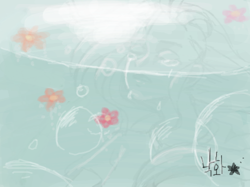 낙화 : 자우림 낙화를 들으면서..천국에서도 지희양 화이팅! 스케치판 ,sketchpan