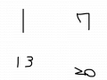 움직이는 숫자 : 움직이는 숫자 스케치판 ,sketchpan