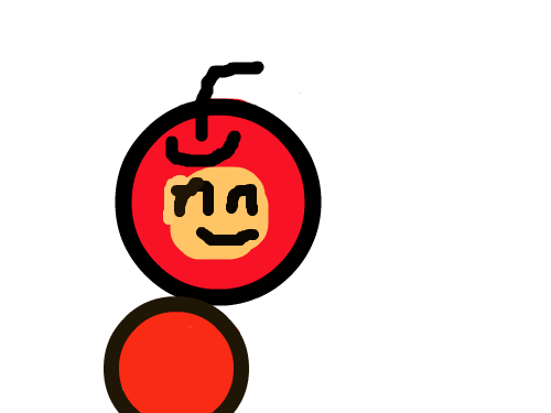 사과 애벌래 : 그냥 그린것 스케치판 ,sketchpan