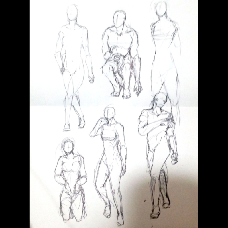 자유포즈.. : 자유포즈볼펜엉망 스케치판 ,sketchpan