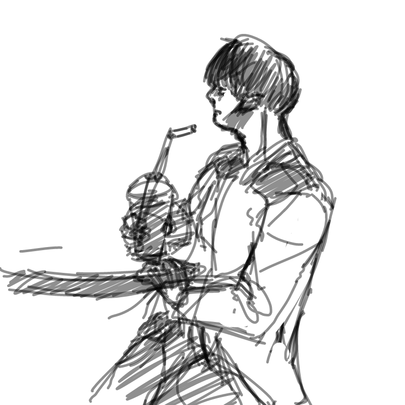 친구가 이.. : 친구가 이런표정으로 괜찮데요... 스케치판 ,sketchpan
