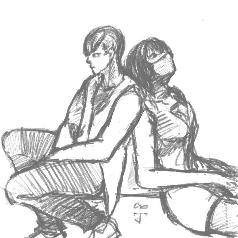 자카르,윤.. : 자카르,윤슬 주인을 잘못 만났구나... 스케치판 ,sketchpan