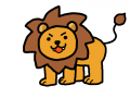 사자 (이어그리기) : 사자를 이어그렸 습니다. 스케치판 ,sketchpan