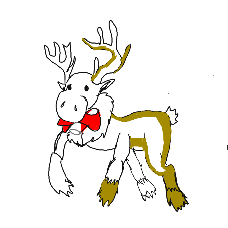 루돌프 : 루돌프 스케치판 ,sketchpan