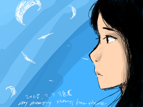 여자:) : 머그릴까 고민많이했네염0ㅎㅎ 스케치판 ,sketchpan