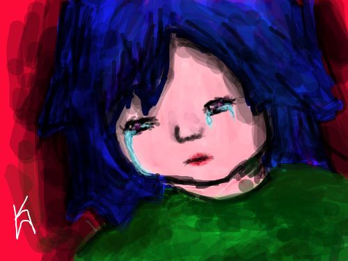 눈물 : ...... 스케치판 ,sketchpan