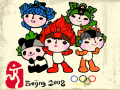 2008 북경 올림픽 : 다섯명의 캐릭터 스케치판 ,sketchpan