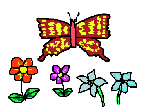 나비-선생님 : 나비입니다 스케치판 ,sketchpan