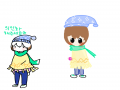 블루캣냐님.. : 블루캣냐님 의인화(이상하다..)ㅠ 스케치판 ,sketchpan