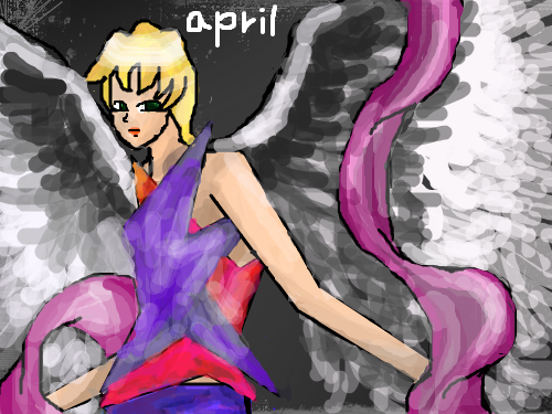 apily : 날개를펴는 천사. 스케치판 ,sketchpan