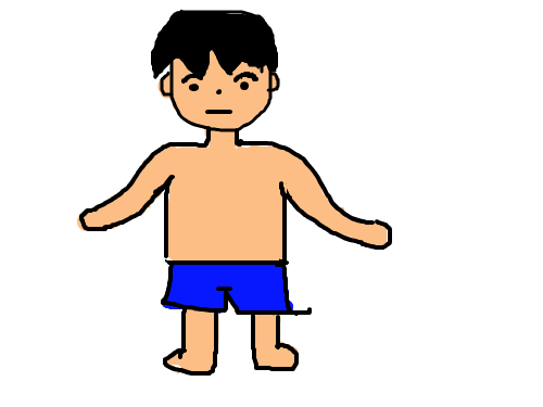 남자아이 : 조금 쑥스럽다... 스케치판 ,sketchpan