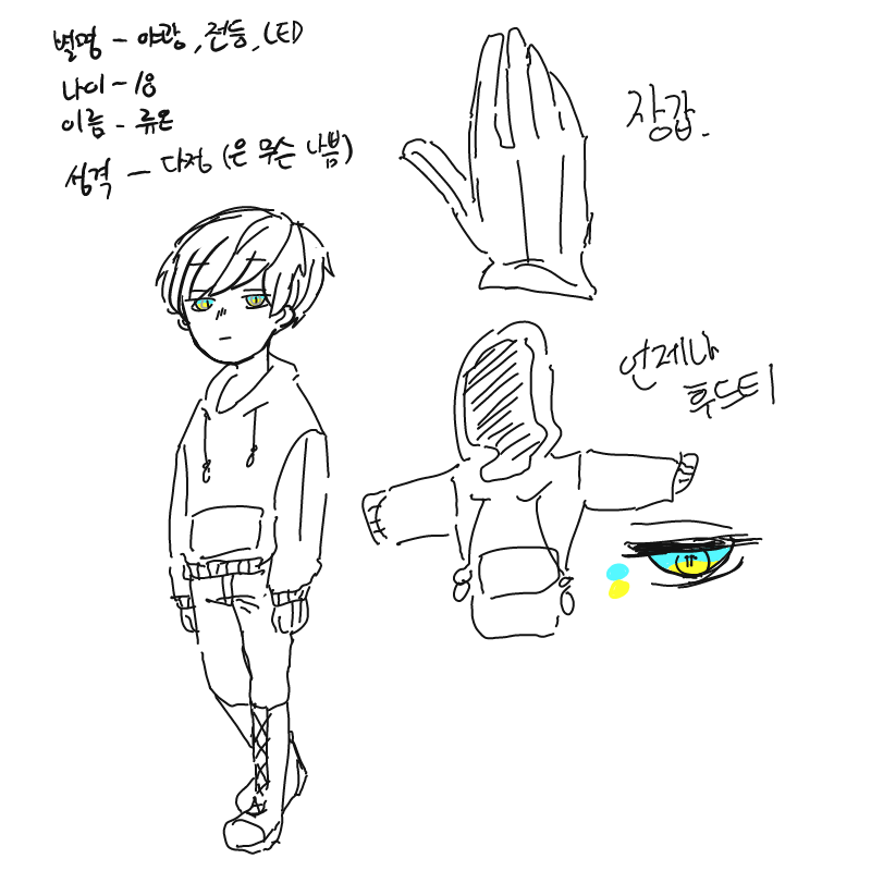 새 자캐 프.. : 새 자캐 프로필 입니다! 스케치판 ,sketchpan