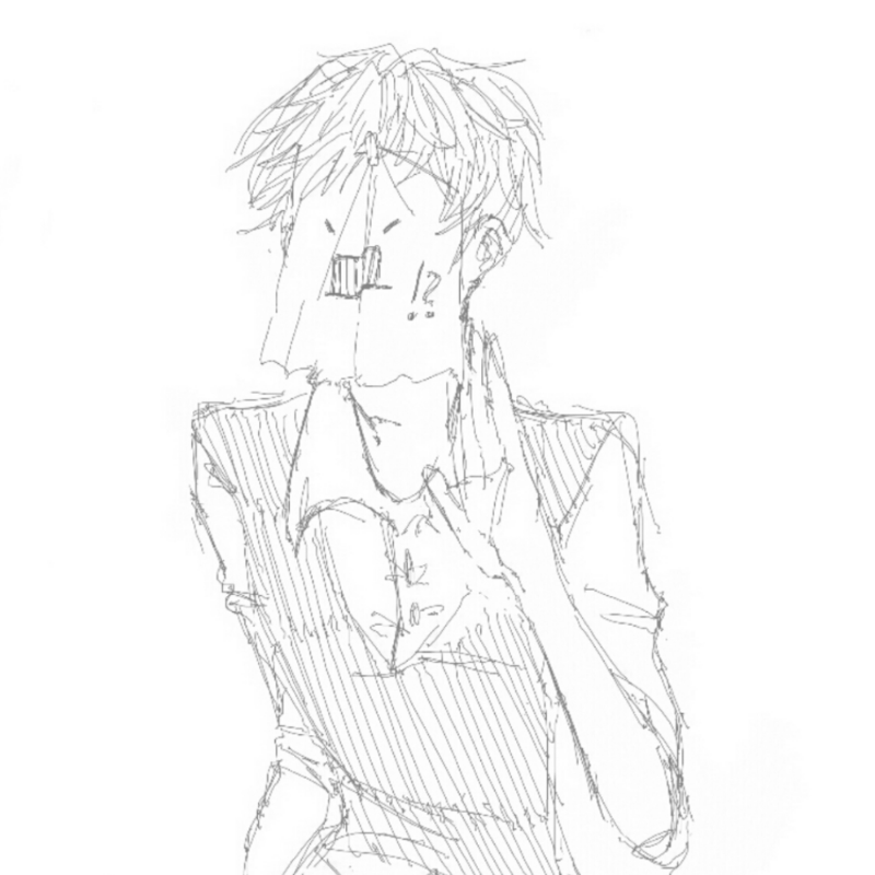 종이로 기.. : 종이로 기분을 나타내는 자캐입니다! 야호, 여러분의 알림테러각. 스케치판 ,sketchpan