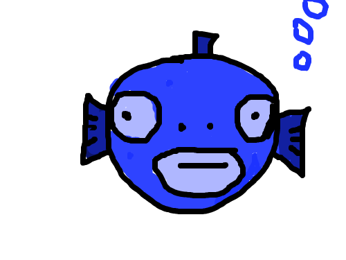 물고기 : 물고기 앞모습 스케치판 ,sketchpan