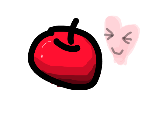 사과 : 사과에 명암넣기 ; 스케치판 ,sketchpan