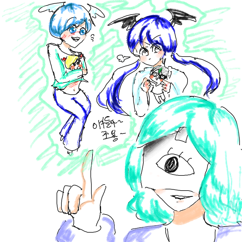 눈깔잉 : 눈깔잉 스케치판 ,sketchpan