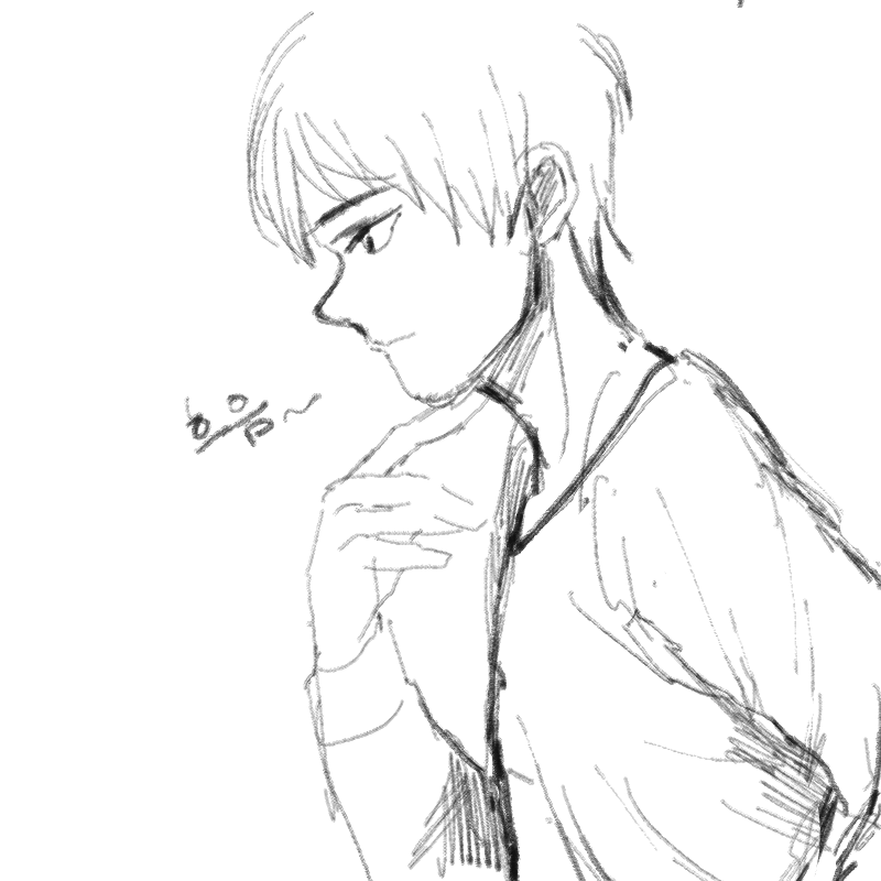 생각하는 .. : 생각하는 남자 ㅋ 스케치판 ,sketchpan