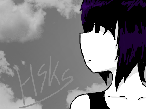회색 하늘에서 : 그냥 하늘 보는거 스케치판 ,sketchpan