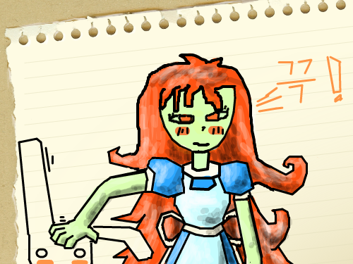 Alice : 엘리스 마저 그린거 스케치판 ,sketchpan