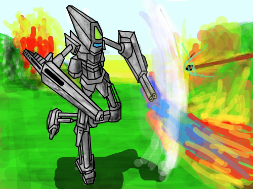 Robot : destroy! 스케치판 ,sketchpan