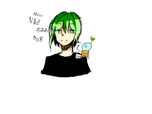 낙서 : 첫작  힘들군 스케치판 ,sketchpan