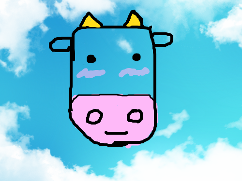 소 그리기 : 재미있었다.그리고  소가 귀엽다.ㅋㅋ 스케치판 ,sketchpan