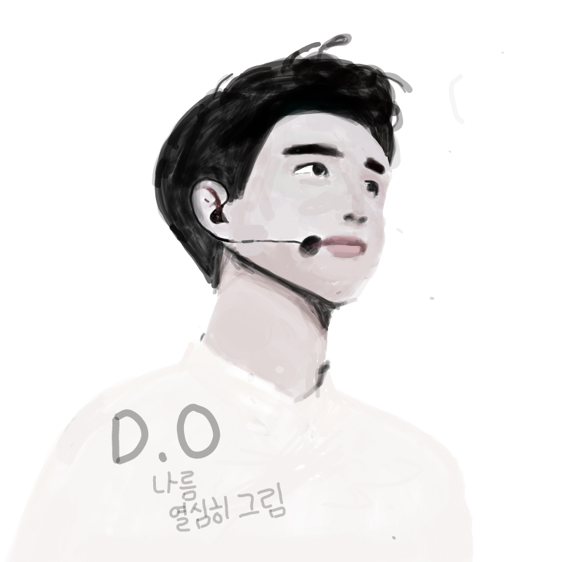D.O 안닮았.. : D.O 안닮았ㅇ.... 스케치판 ,sketchpan