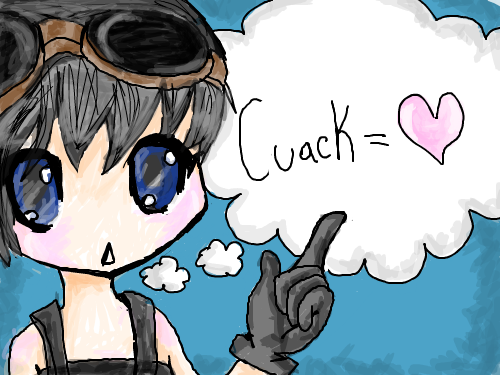 cuack = love : u know cuack means duc- i mean love ^ . ^ .. 스케치판 ,sketchpan