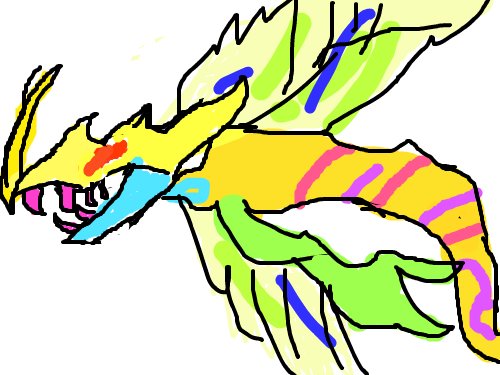 윙 드래곤 : 큰 날개 드래곤 스케치판 ,sketchpan