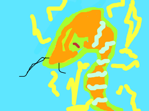 전기뱀 : 전기 뿜는 뱀 스케치판 ,sketchpan