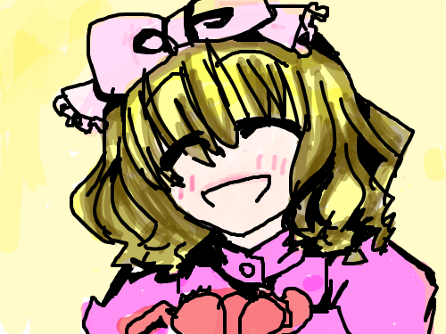 a girl XD : a pink girl 스케치판 ,sketchpan