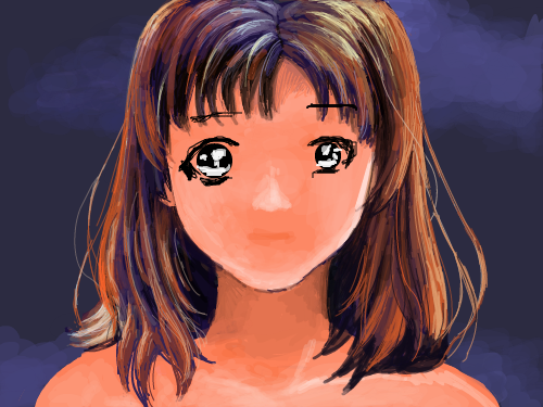 슬픔 : 한 여인이 시련의 아픔으로  울고 있다 스케치판 ,sketchpan