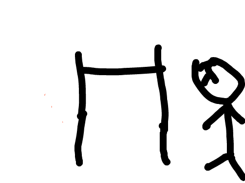 철봉에서 떨어지다. : 누구나 한번씩있는 아픈 기억 스케치판 ,sketchpan