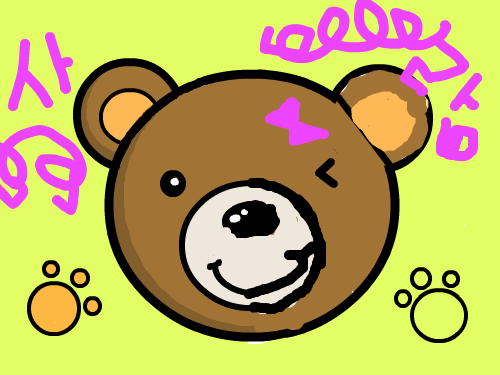 소진곰 : 곰.................................... 스케치판 ,sketchpan