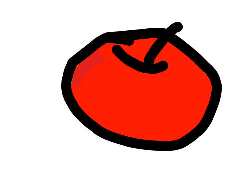 채원이가 그린 사과 : 처음 그려본 사과 스케치판 ,sketchpan