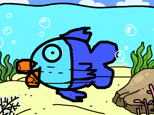 물고기 : 채원이의 물고기 스케치판 ,sketchpan