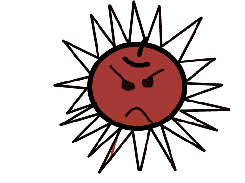 가시사과 : 사과에가시가났다. 스케치판 ,sketchpan