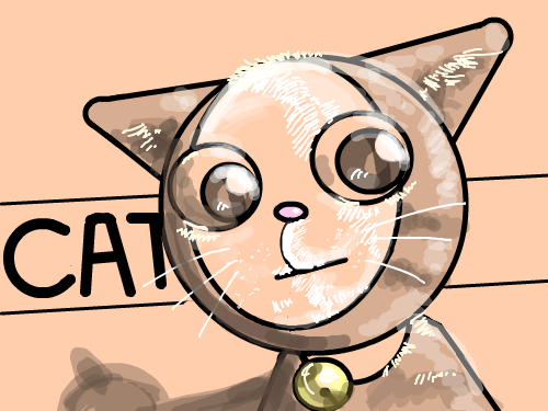 우리 고양이 색 : 안 닯았네.. 스케치판 ,sketchpan