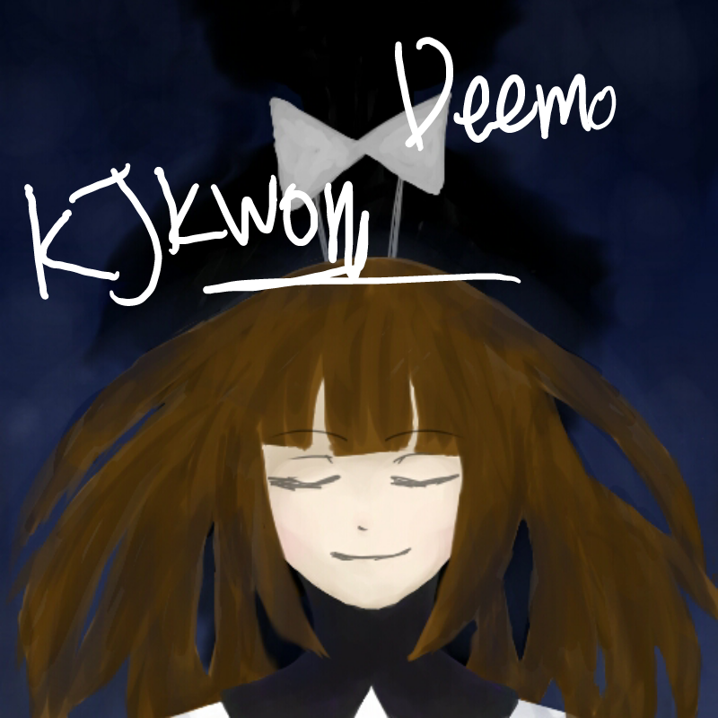 Deemo밑에 .. : Deemo밑에 있는 여자아이! (이름을 모르겠네요...) 스케치판 ,sketchpan