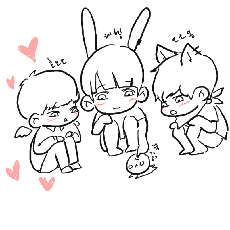 거란족님께.. : 거란족님께서 그려주신 리퀘입니다! 제 자캐를 엄청 귀엽게 그려주셨어요ㅠㅠㅠ 정말 감사드립니다!!! 스케치판 ,sketchpan
