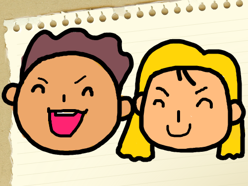 2명의 사람 : 2명의 남자와 여자임 스케치판 ,sketchpan