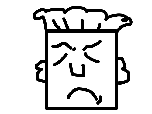 화난 사람 : ㅇㅇㅇ 때문에 화남 스케치판 ,sketchpan