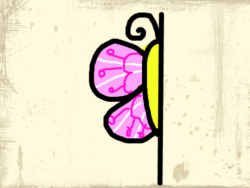 나비1 : 예쁜나비지롱~~~~~~ 스케치판 ,sketchpan