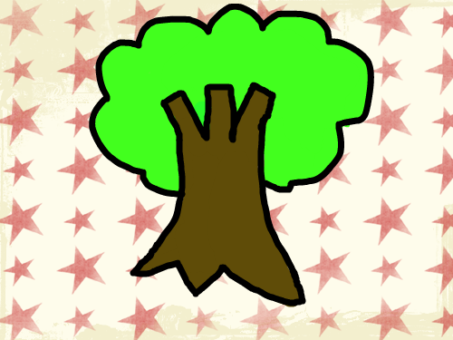 작은 나무 : 좀 야광같은 나무 스케치판 ,sketchpan