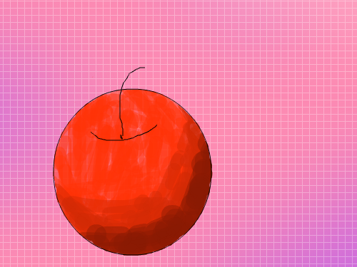 사과입니다^^ : 10분정도 그린 ... 스케치판 ,sketchpan