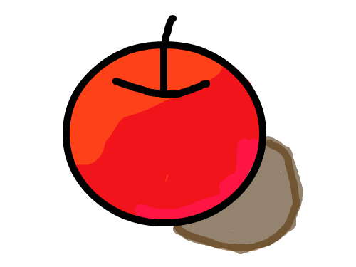 사과 : ㅎㅎ 잘못그렸다 스케치판 ,sketchpan