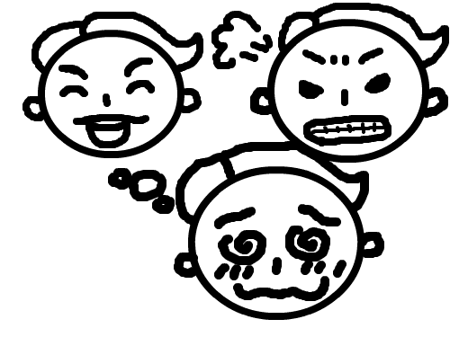 여러가지얼굴모양 : ........................; 스케치판 ,sketchpan