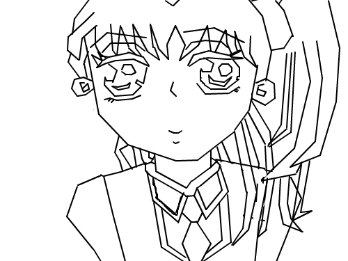 소녀 : ...................; 스케치판 ,sketchpan