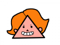 세모사람 : 세모사람은 이상하다 스케치판 ,sketchpan
